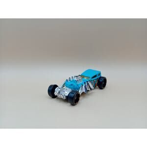 Hot Wheels Street Creeper Light Blue Car Silver HW City Fright Cars 5/5 2014